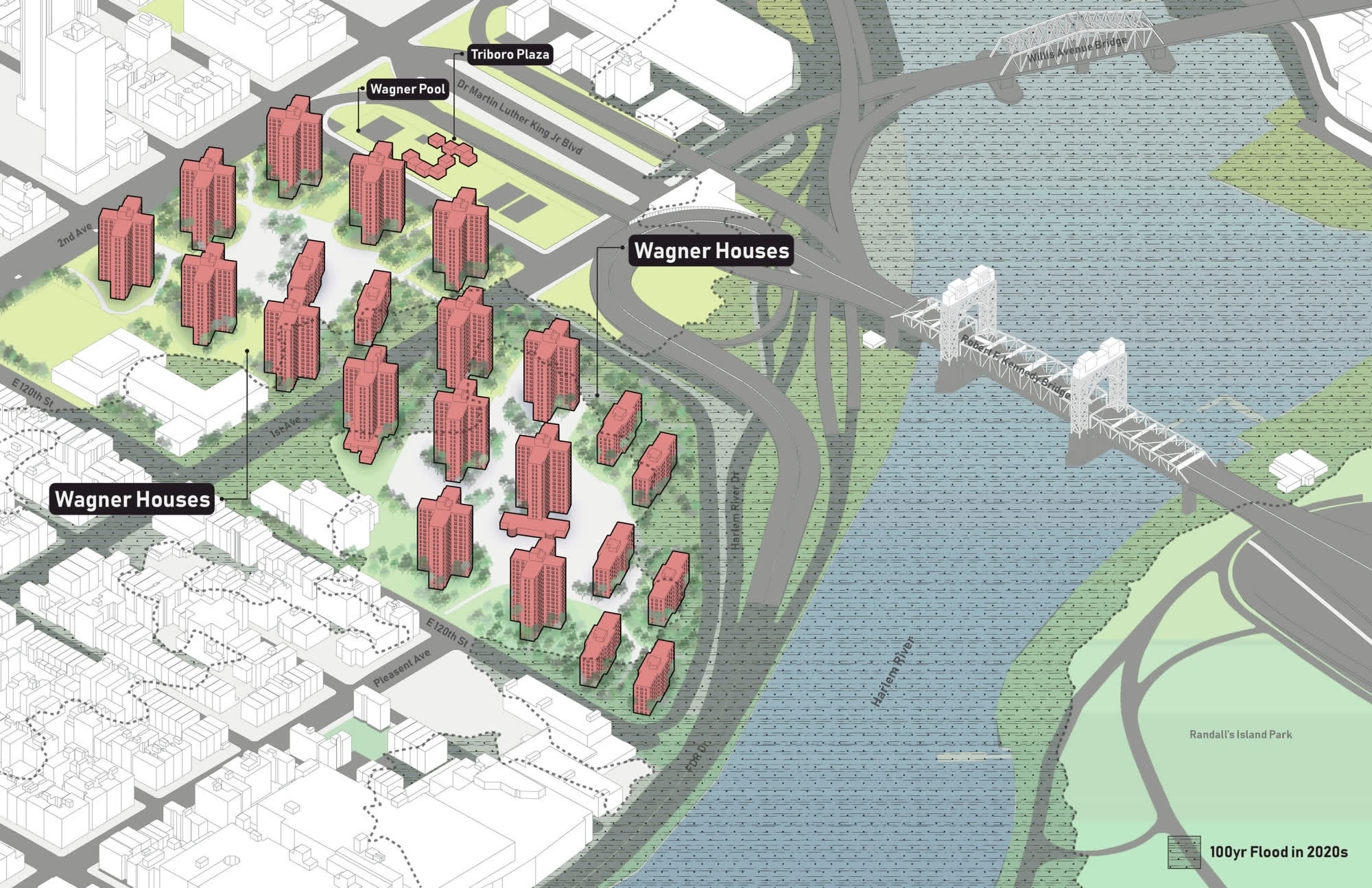 Wagner Houses flood scenario 3